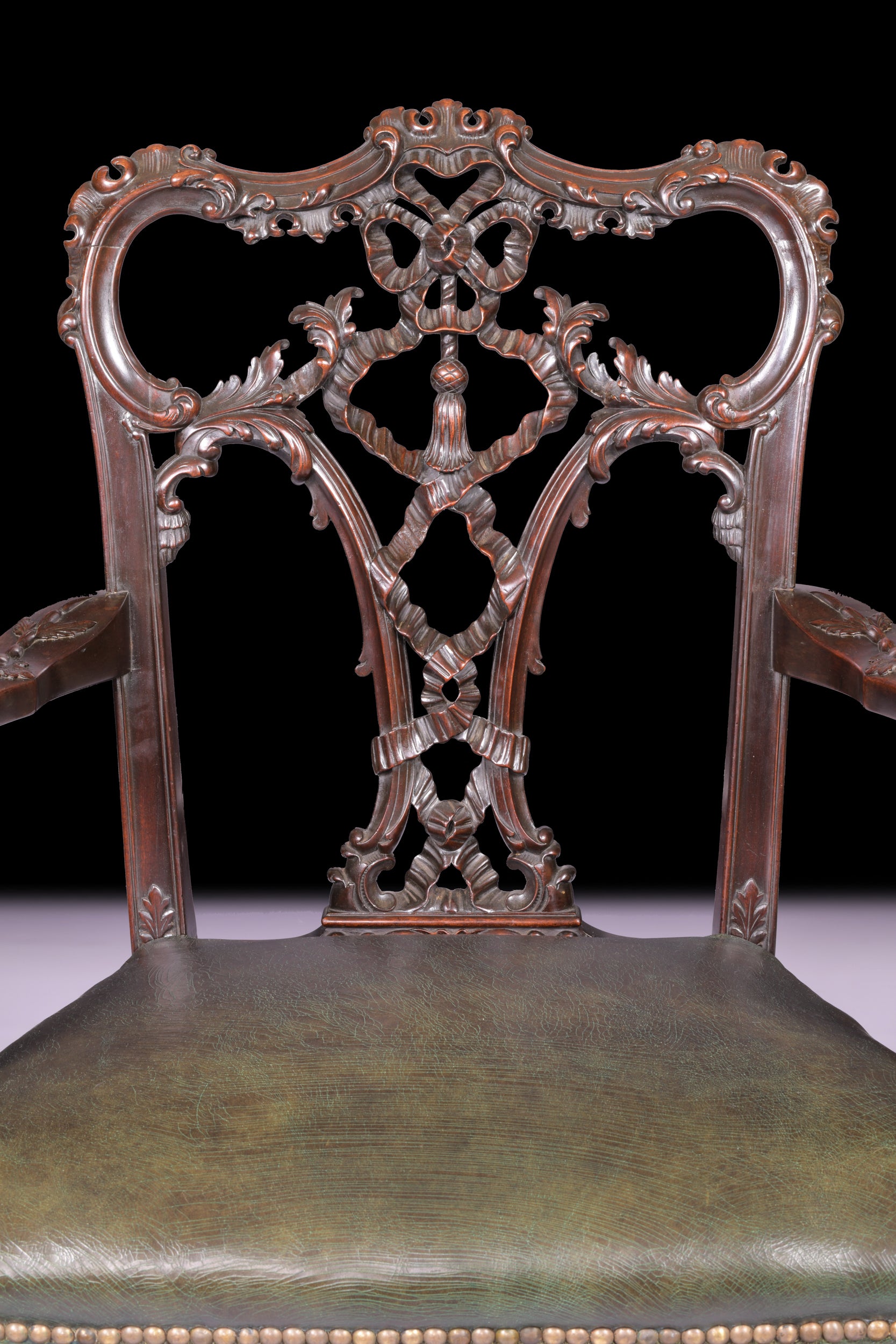 PAIR OF 19TH CENTURY IRISH ARMCHAIRS - REF No. 8012