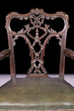 PAIR OF 19TH CENTURY IRISH ARMCHAIRS - REF No. 8012