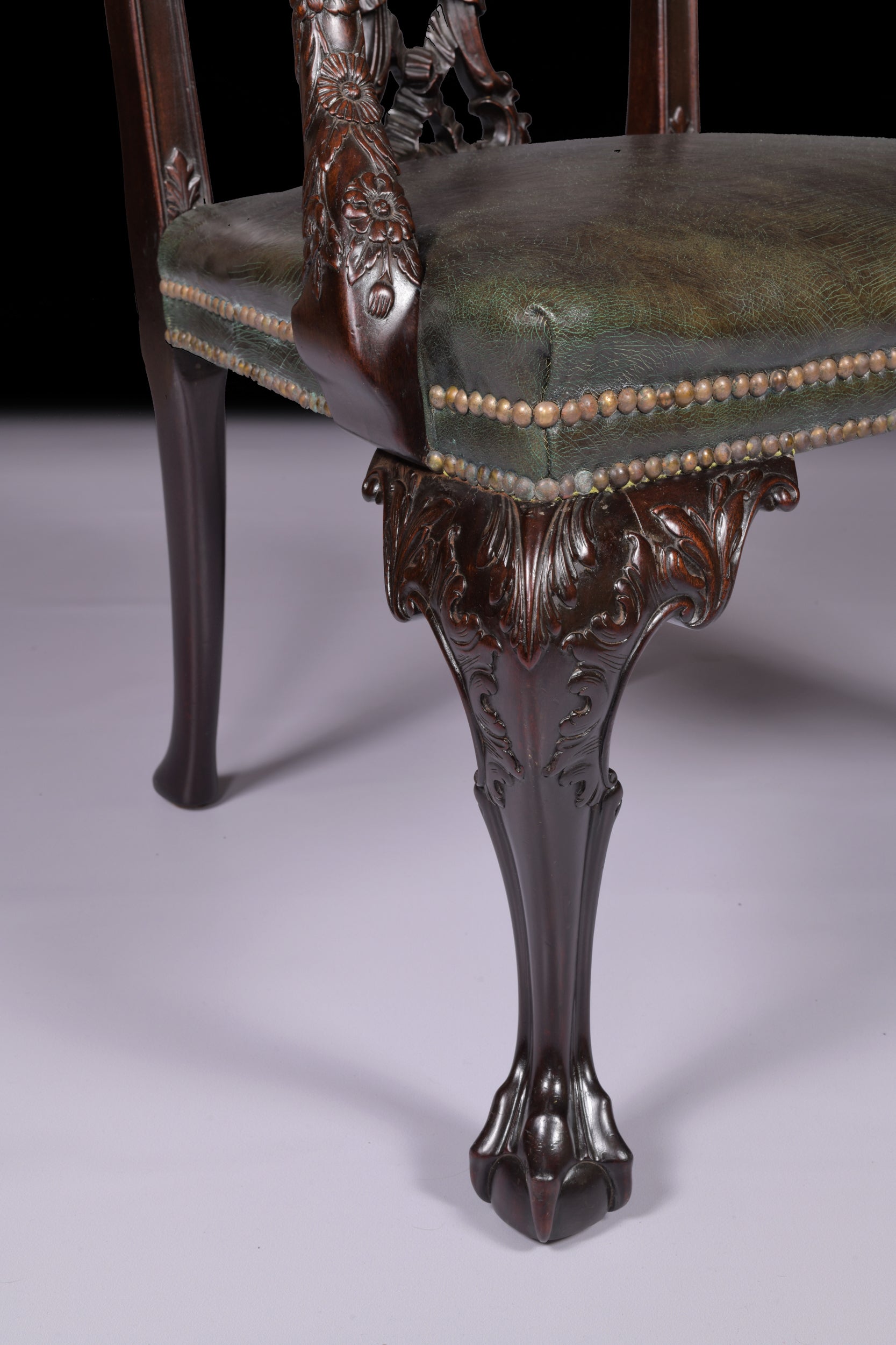 PAIR OF 19TH CENTURY IRISH ARMCHAIRS - REF No. 8012