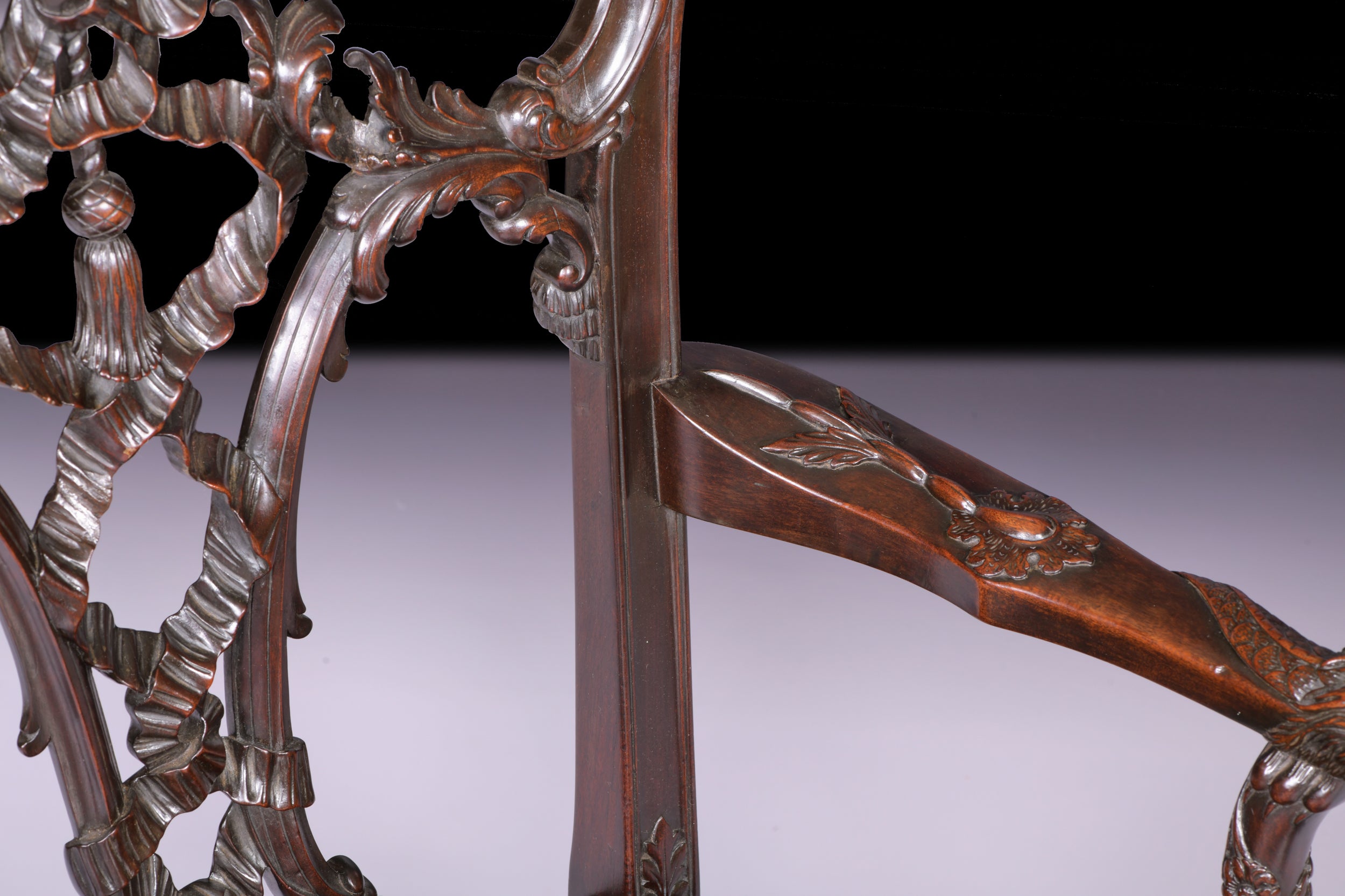 PAIR OF 19TH CENTURY IRISH ARMCHAIRS - REF No. 8012