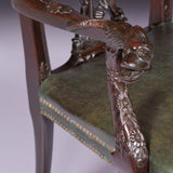 PAIR OF 19TH CENTURY IRISH ARMCHAIRS - REF No. 8012