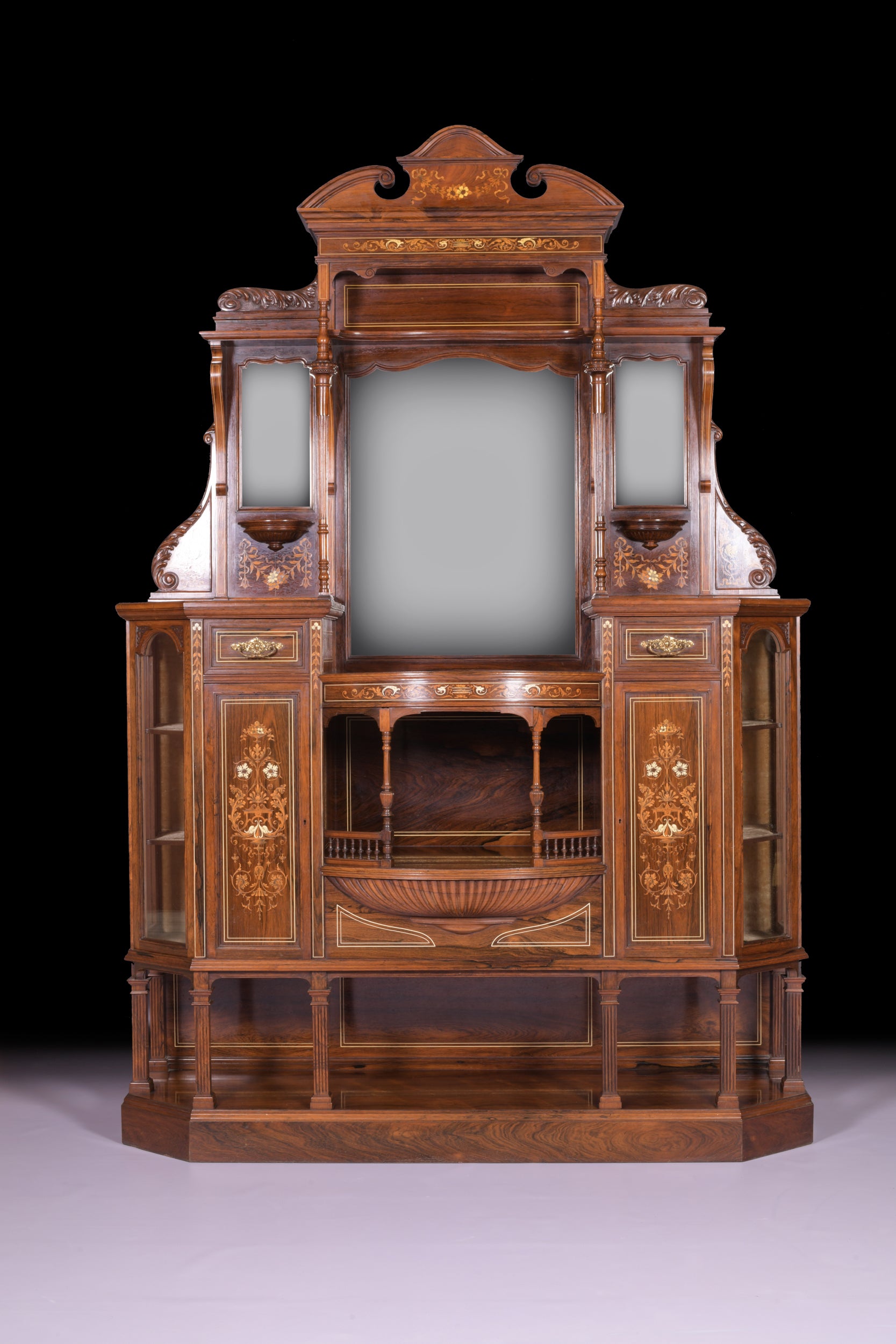 DRAWING ROOM CABINET IN THE MANNER OF COLLINSON AND LOCK - REF No. 4004