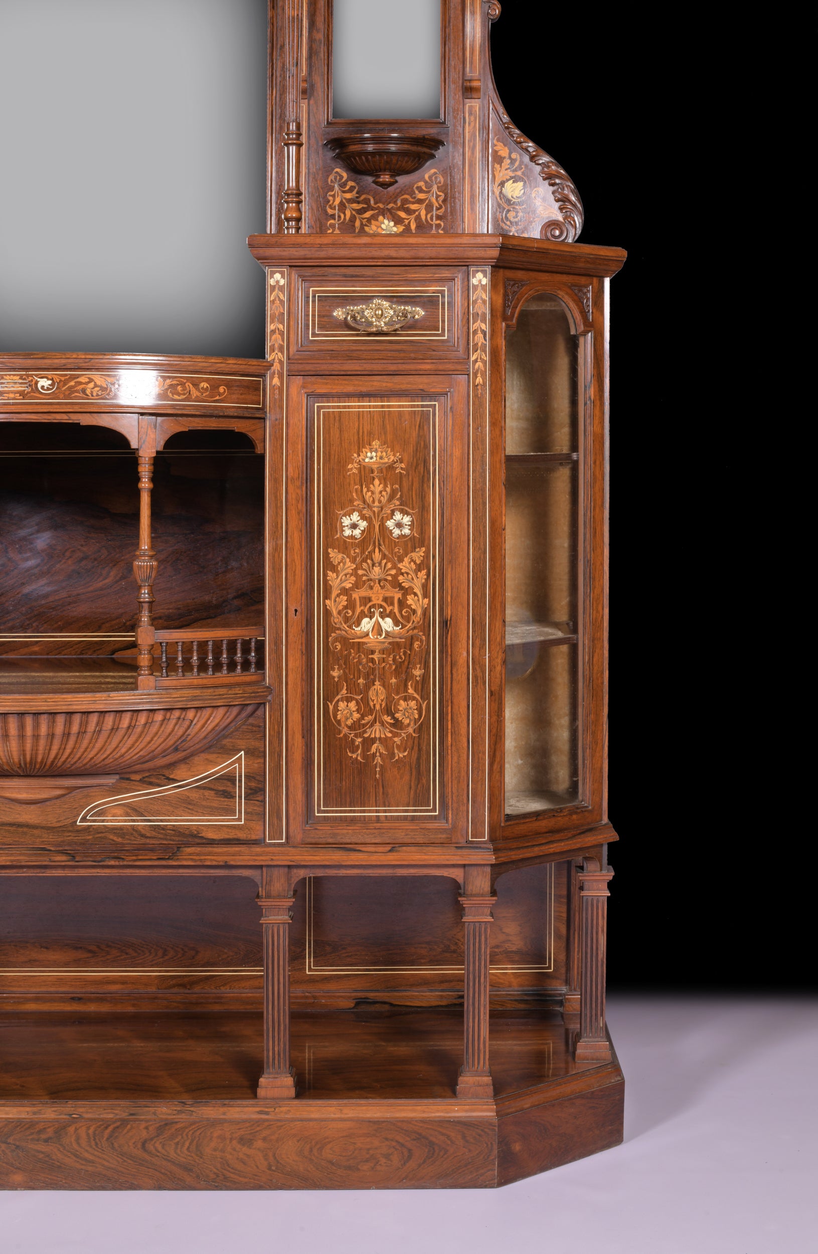 DRAWING ROOM CABINET IN THE MANNER OF COLLINSON AND LOCK - REF No. 4004