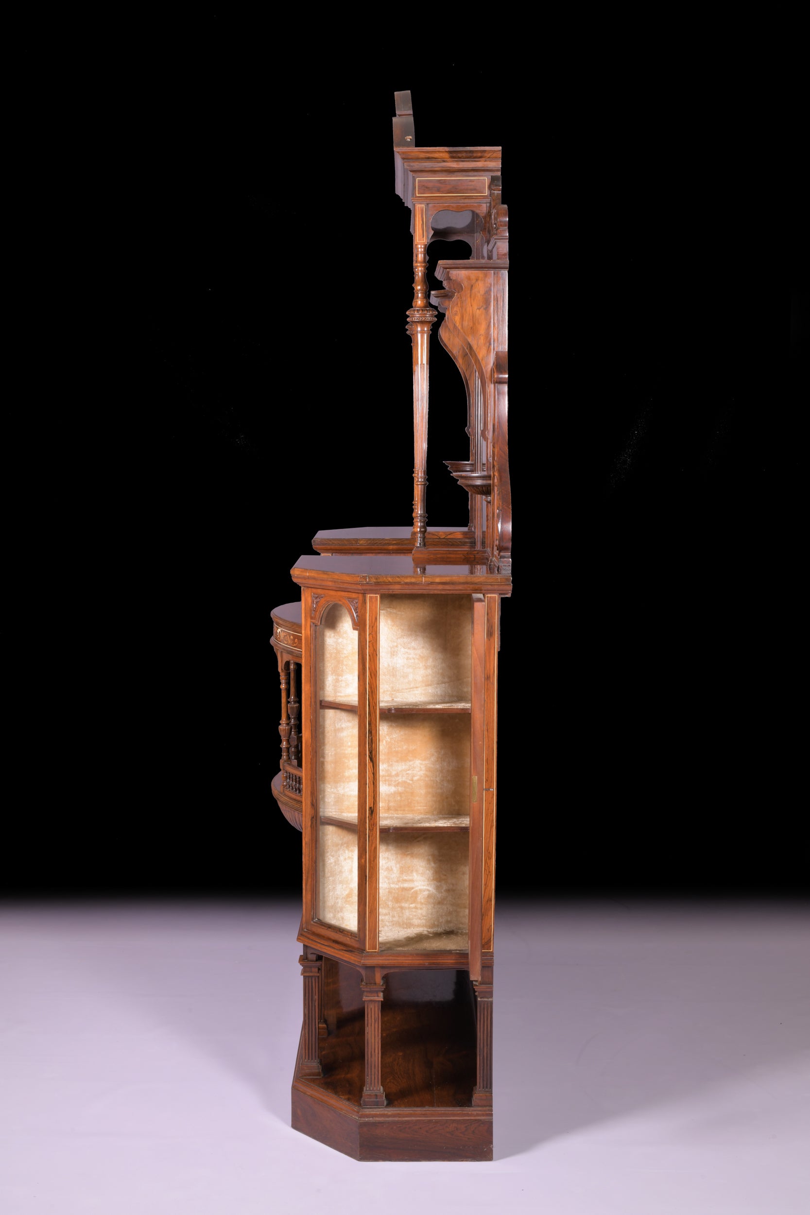 DRAWING ROOM CABINET IN THE MANNER OF COLLINSON AND LOCK - REF No. 4004