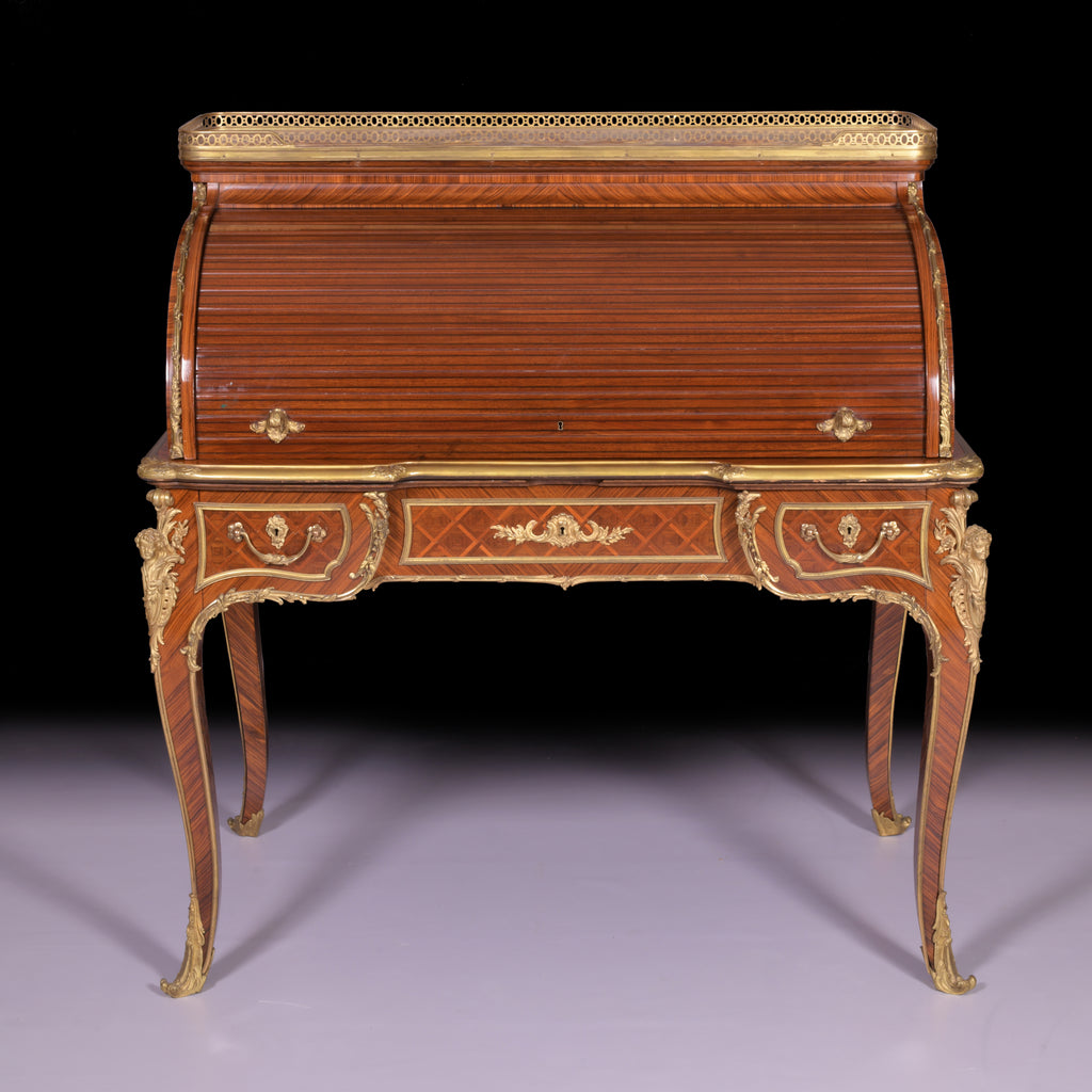 AN EXCEPTIONAL 19TH CENTURY FRENCH ROLL TOP DESK - REF No. 3007