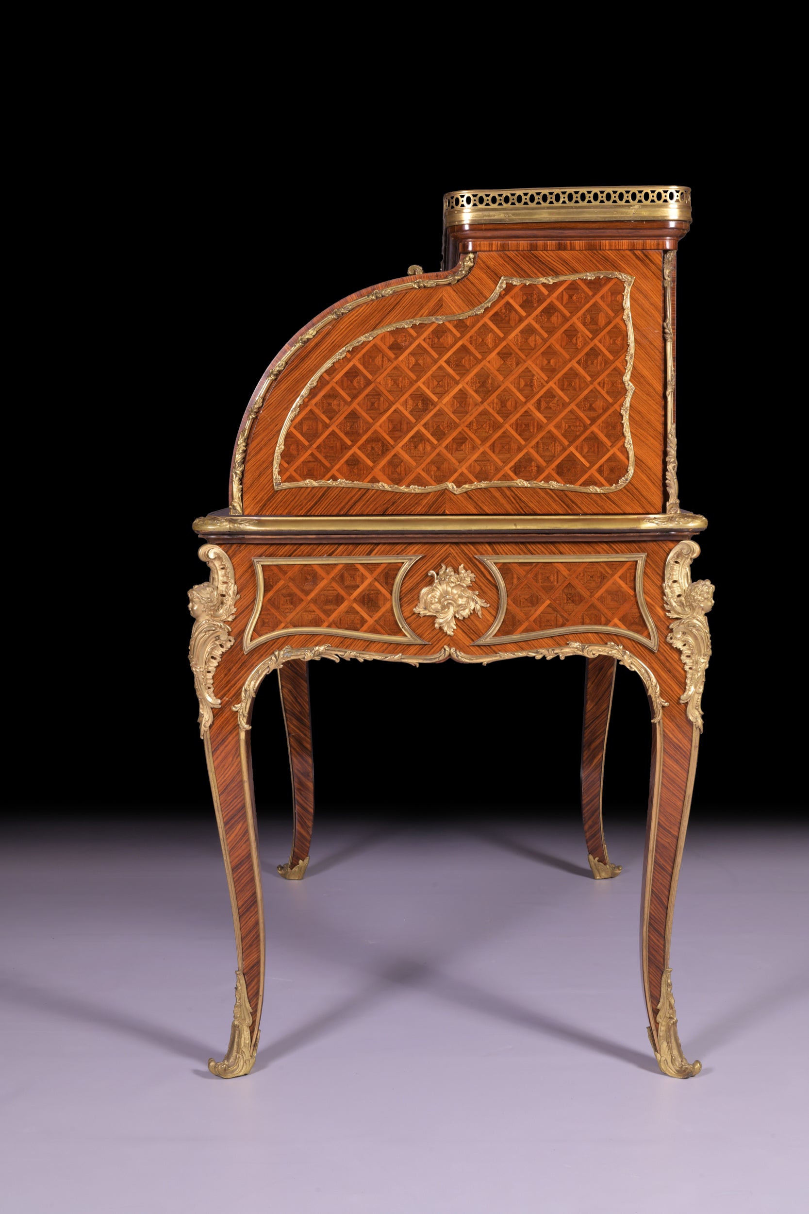 AN EXCEPTIONAL 19TH CENTURY FRENCH ROLL TOP DESK - REF No. 3007