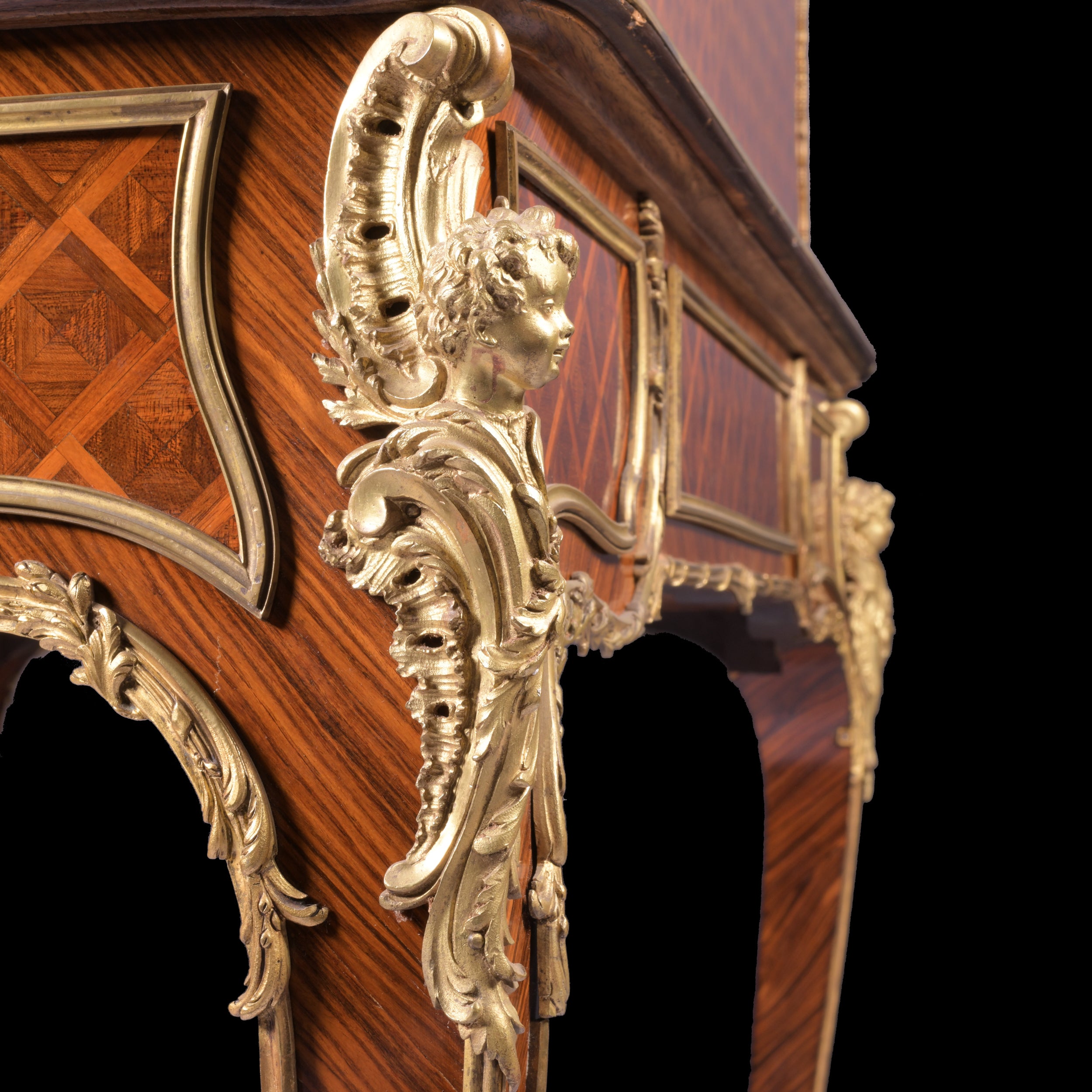 AN EXCEPTIONAL 19TH CENTURY FRENCH ROLL TOP DESK - REF No. 3007