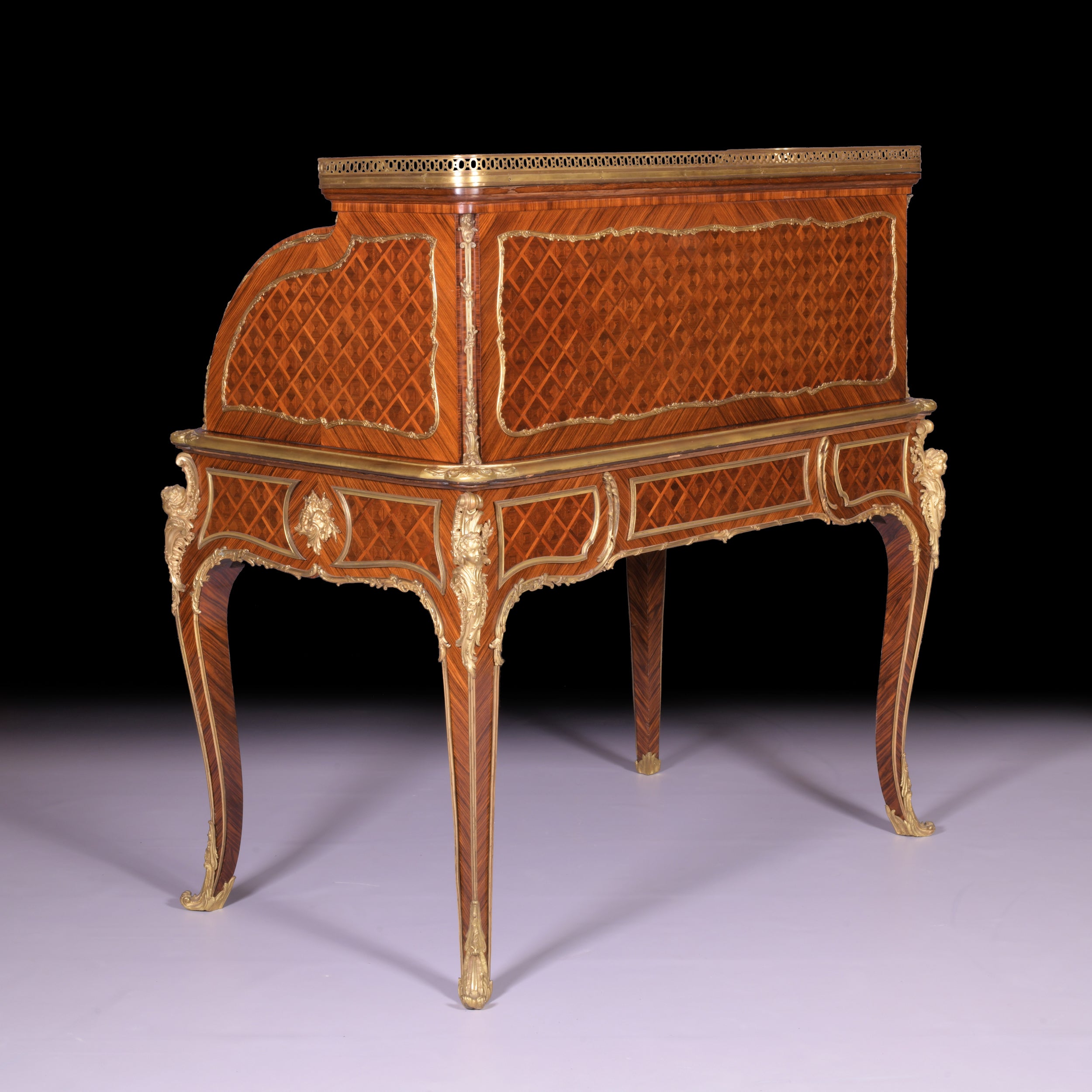 AN EXCEPTIONAL 19TH CENTURY FRENCH ROLL TOP DESK - REF No. 3007