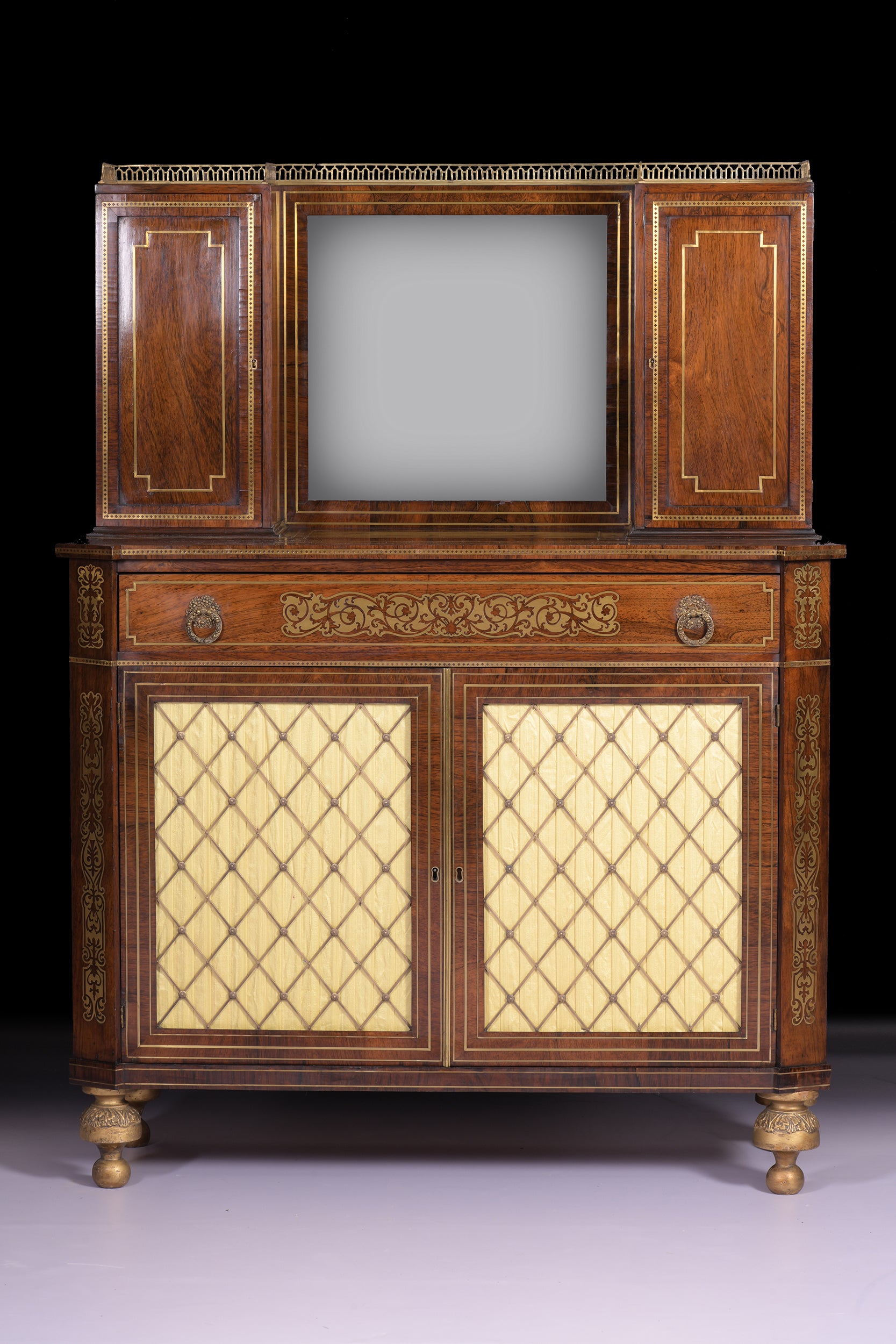 REGENCY SIDE CABINET IN THE MANNER OF JOHN MCLEAN - REF No. 4059