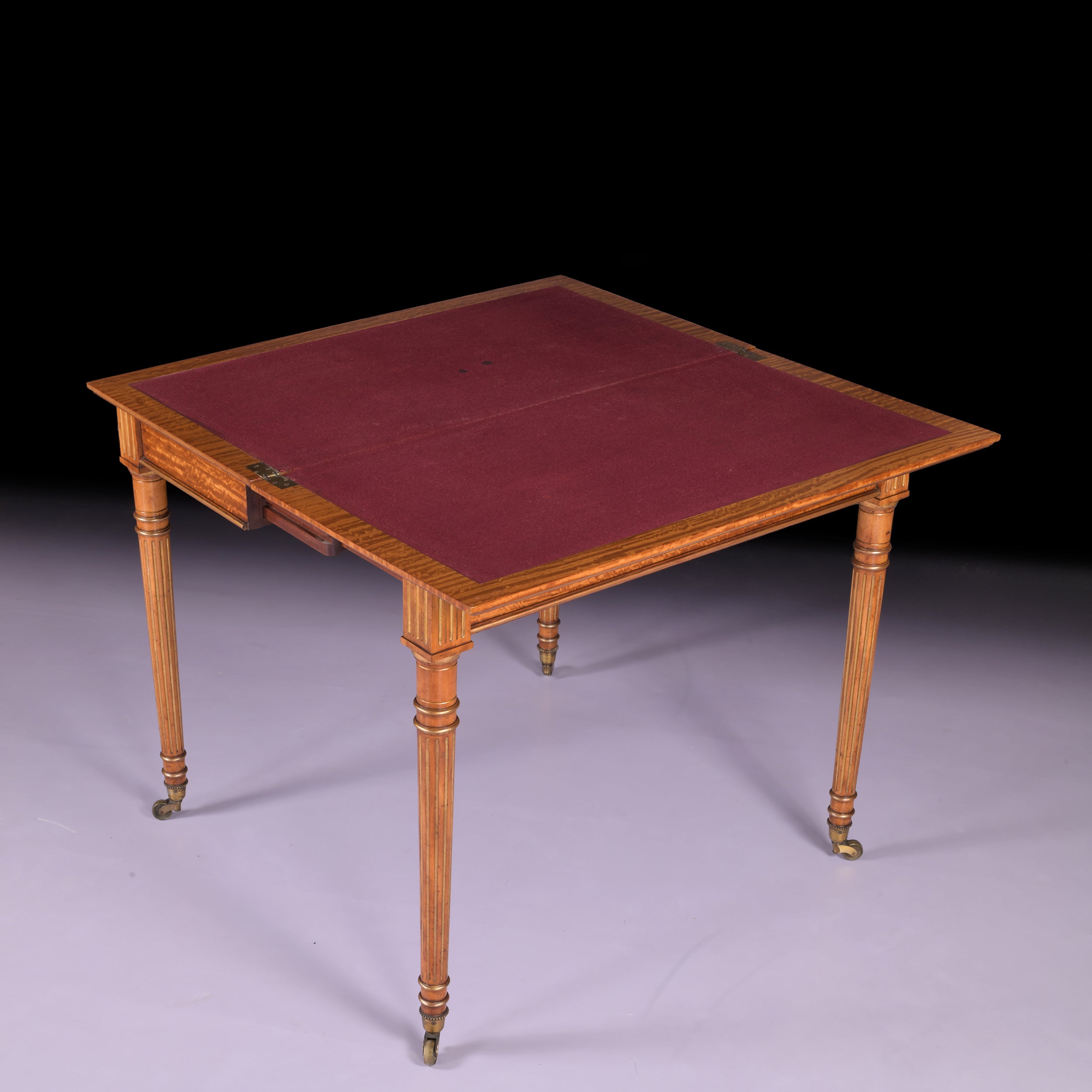 A MAGNIFICENT CARD TABLE BY HOLLAND & SONS - REF No. 9009