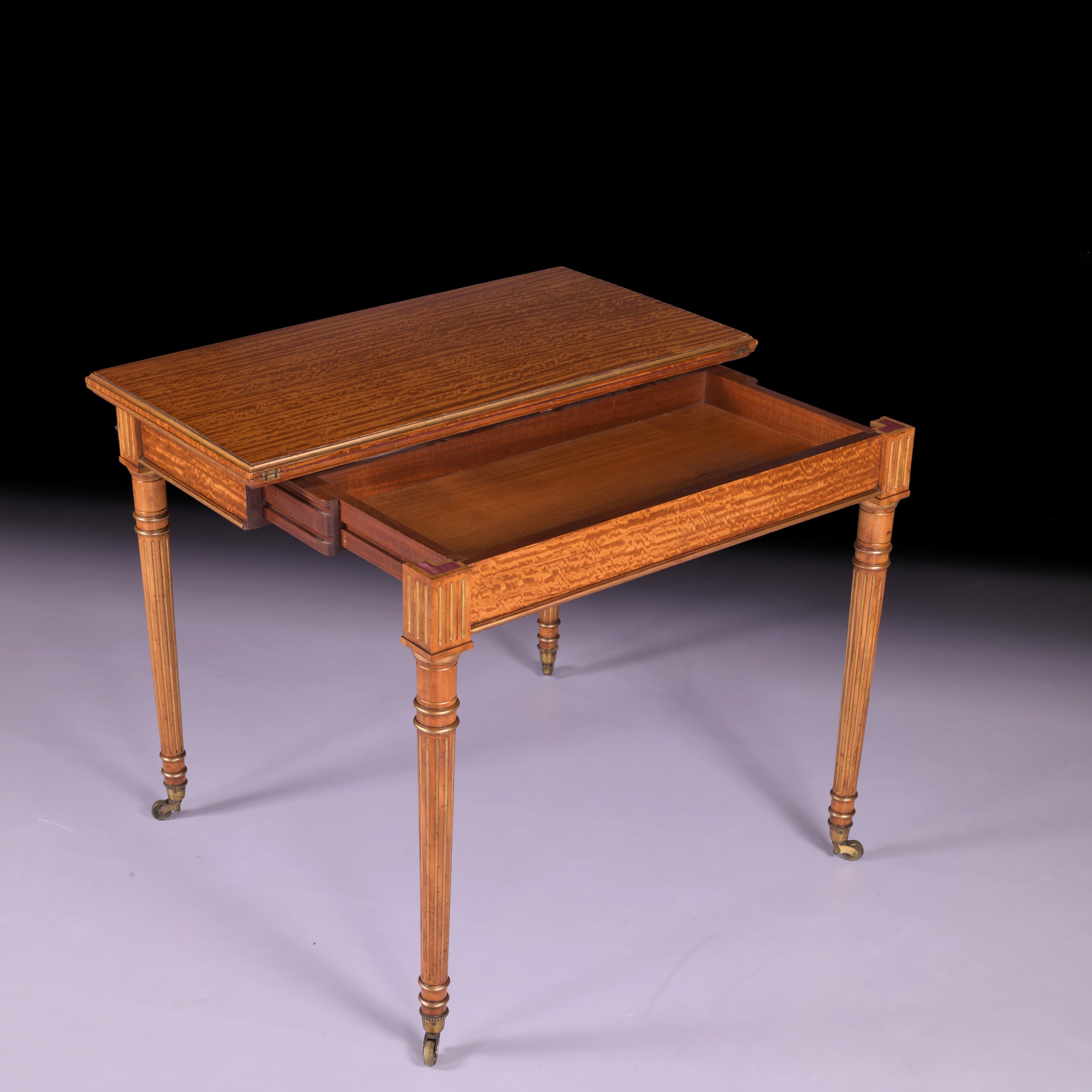 A MAGNIFICENT CARD TABLE BY HOLLAND & SONS - REF No. 9009