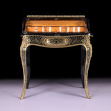 AN EXCEPTIONAL 19TH CENTURY LOUIS XV STYLE BOULLE LADIES BOMBE BUREAU - REF No. 3003