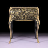 AN EXCEPTIONAL 19TH CENTURY LOUIS XV STYLE BOULLE LADIES BOMBE BUREAU - REF No. 3003
