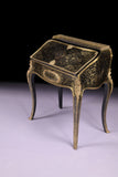 AN EXCEPTIONAL 19TH CENTURY LOUIS XV STYLE BOULLE LADIES BOMBE BUREAU - REF No. 3003