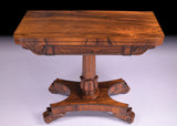 A VERY FINE PAIR OF WILLIAM IV CARD TABLES - REF No. 9005