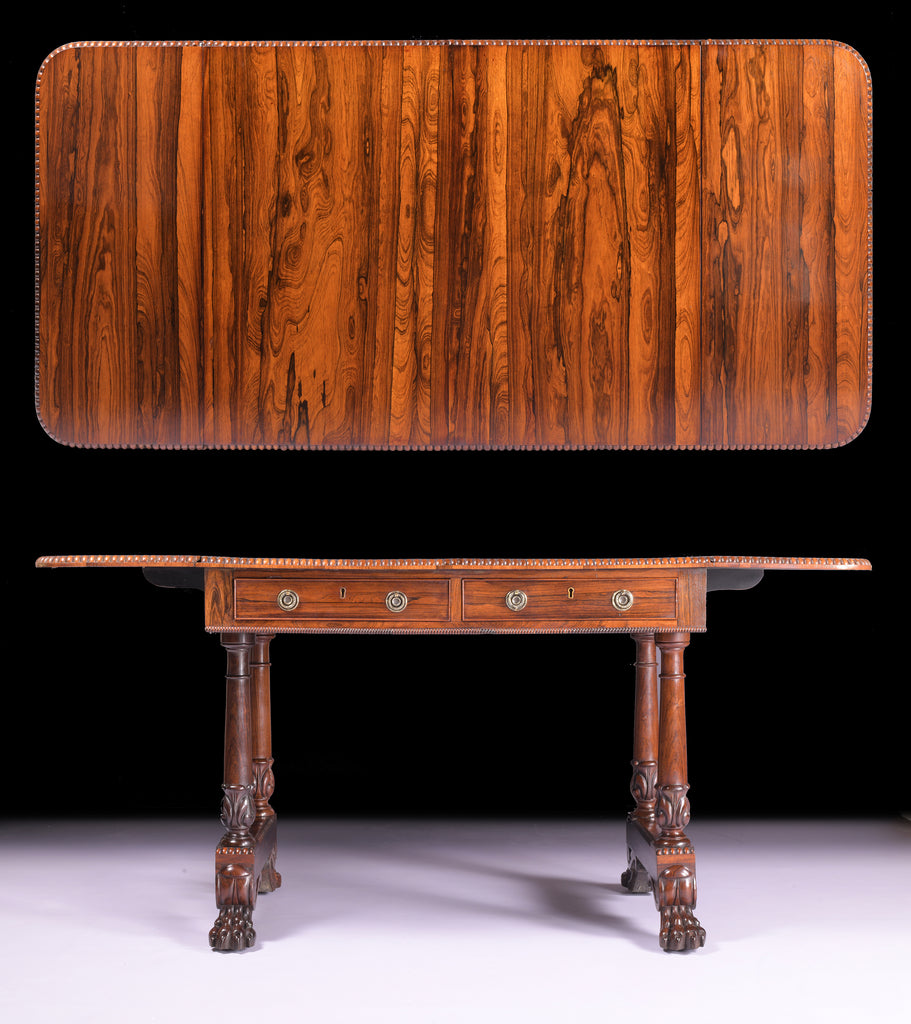 A FINE REGENCY ROSEWOOD SOFA TABLE - REF No. 7003 A FINE REGENCY ROSEWOOD SOFA TABLE - REF No. 7003