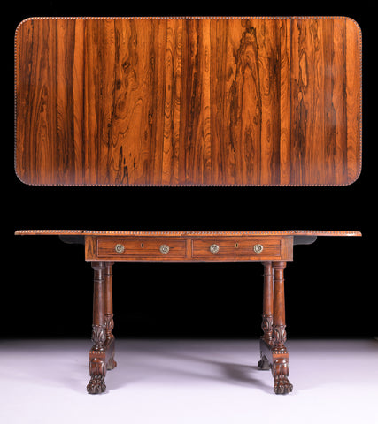 AN IMPORTANT GEORGE III BREAKFRONT BOOKCASE ATTRIBUTED TO GILLOWS - REF No. 4005