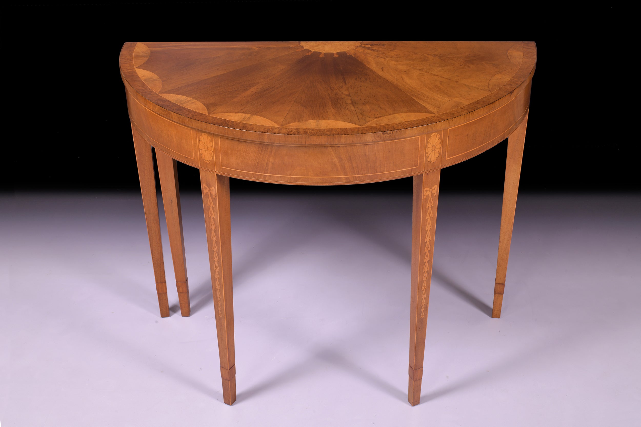 A VERY FINE PAIR OF CARD TABLES BY JAMES HICKS - REF No. 9008