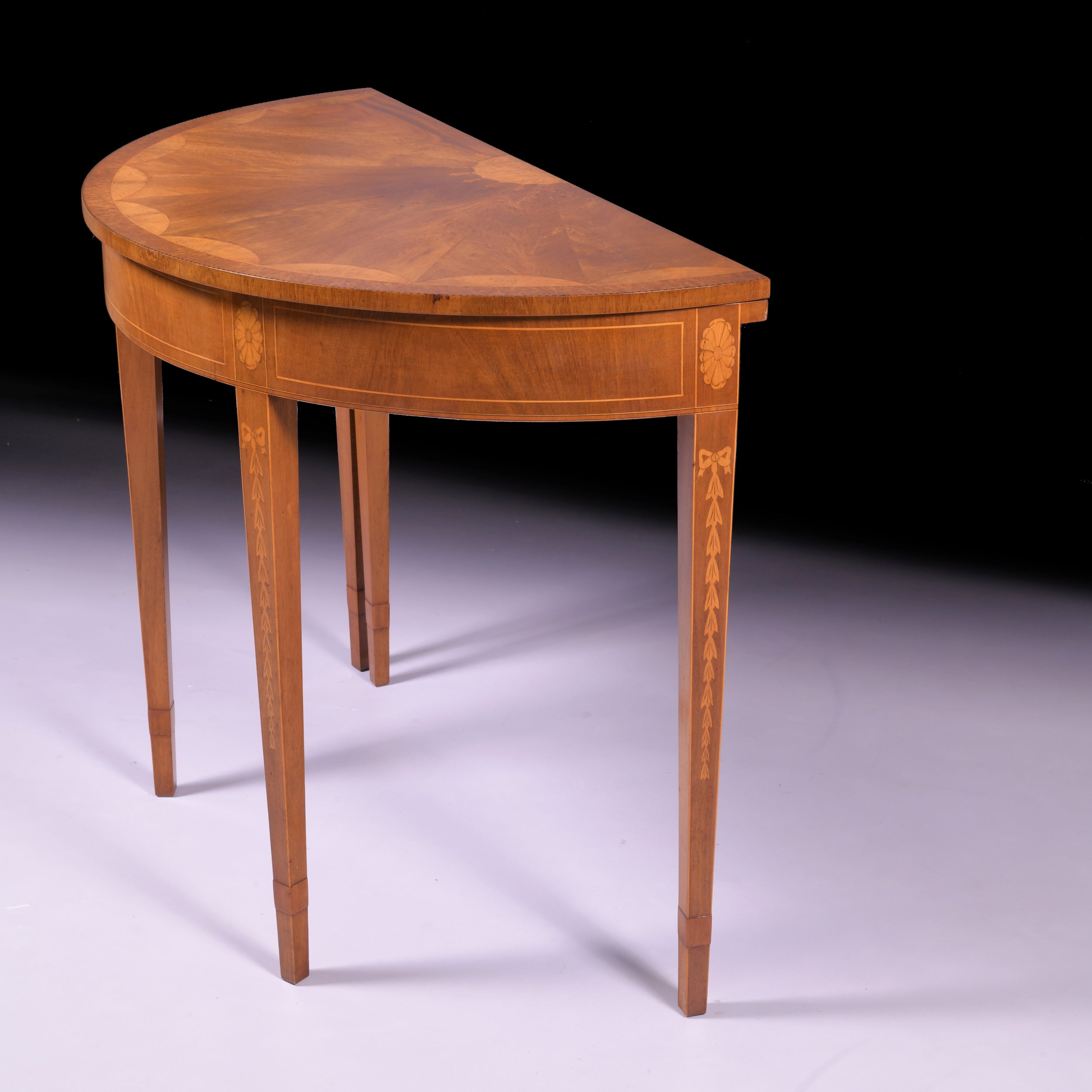 A VERY FINE PAIR OF CARD TABLES BY JAMES HICKS - REF No. 9008