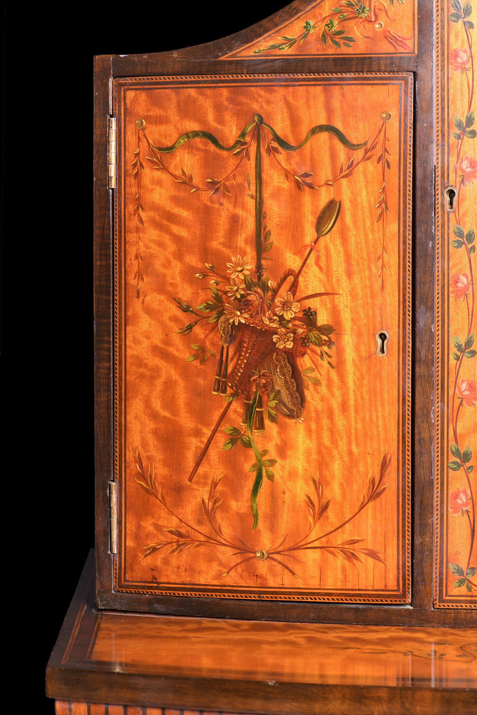 18TH CENTURY SATINWOOD SIDE CABINET - REF No. 4062