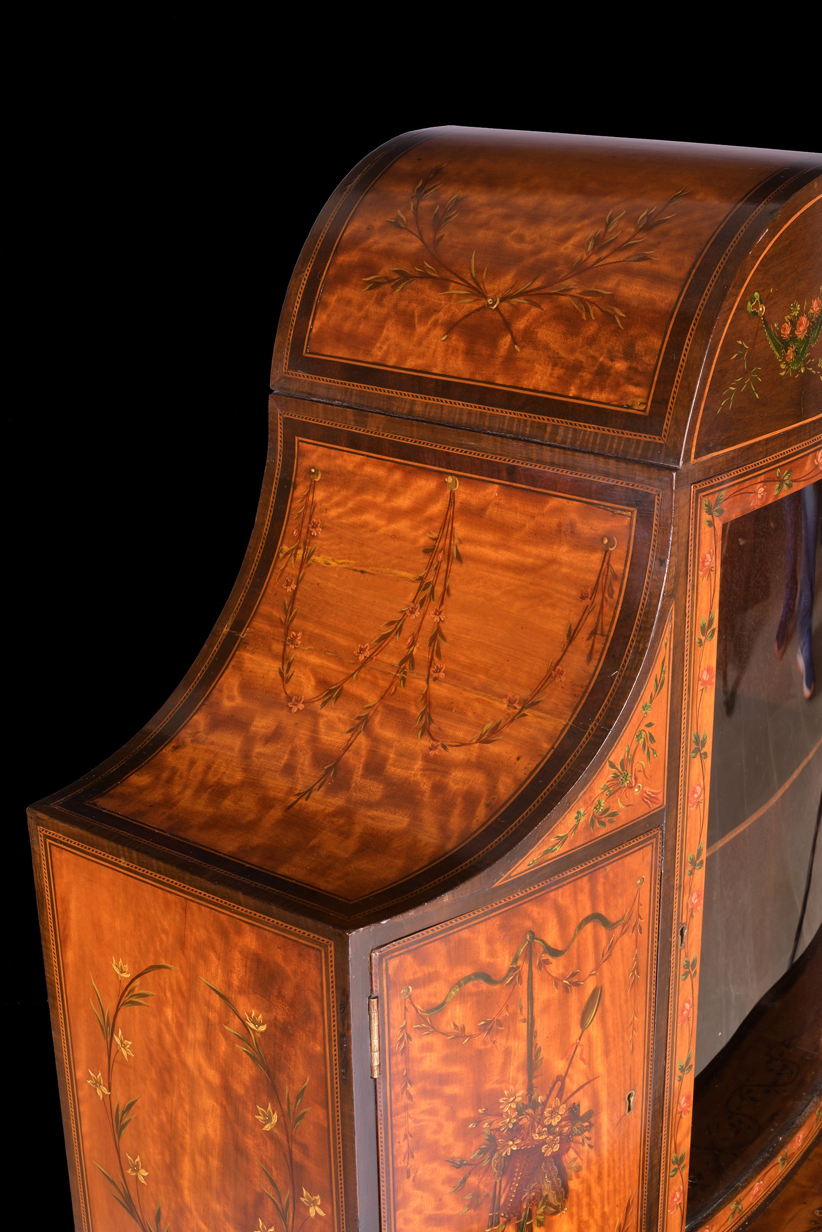 18TH CENTURY SATINWOOD SIDE CABINET - REF No. 4062