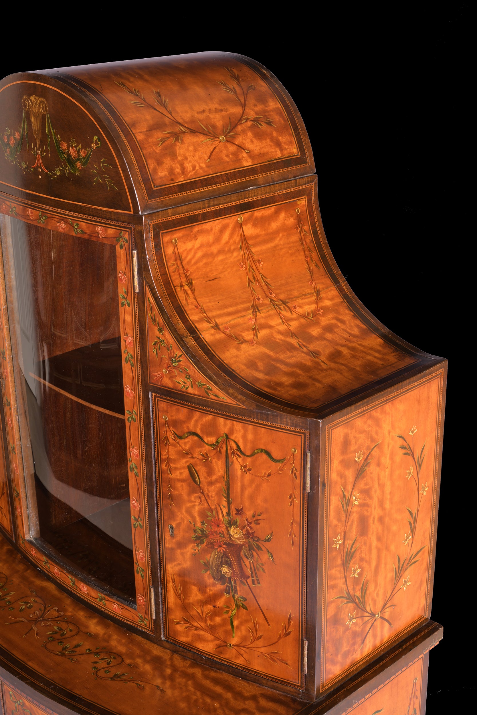 18TH CENTURY SATINWOOD SIDE CABINET - REF No. 4062