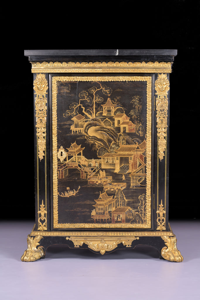 ORMOLU MOUNTED CHINOSERIE SIDE CABINET - REF No. 4039 ORMOLU MOUNTED CHINOSERIE SIDE CABINET - REF No. 4039