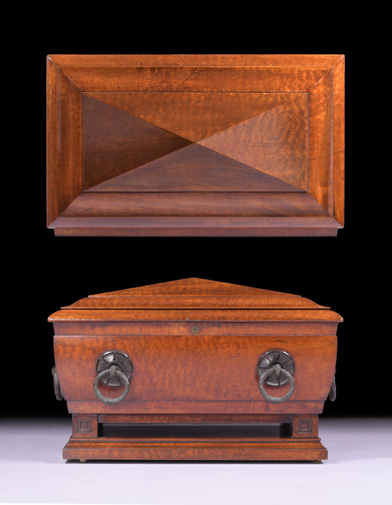 AN EXCEPTIONAL REGENCY PLUM MAHOGANY CELLARETTE - REF No. 1025 AN EXCEPTIONAL REGENCY PLUM MAHOGANY CELLARETTE - REF No. 1025