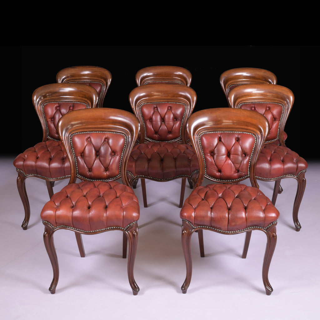 SET OF EIGHT IRISH 19TH CENTURY DINING CHAIRS  - REF No. 8022