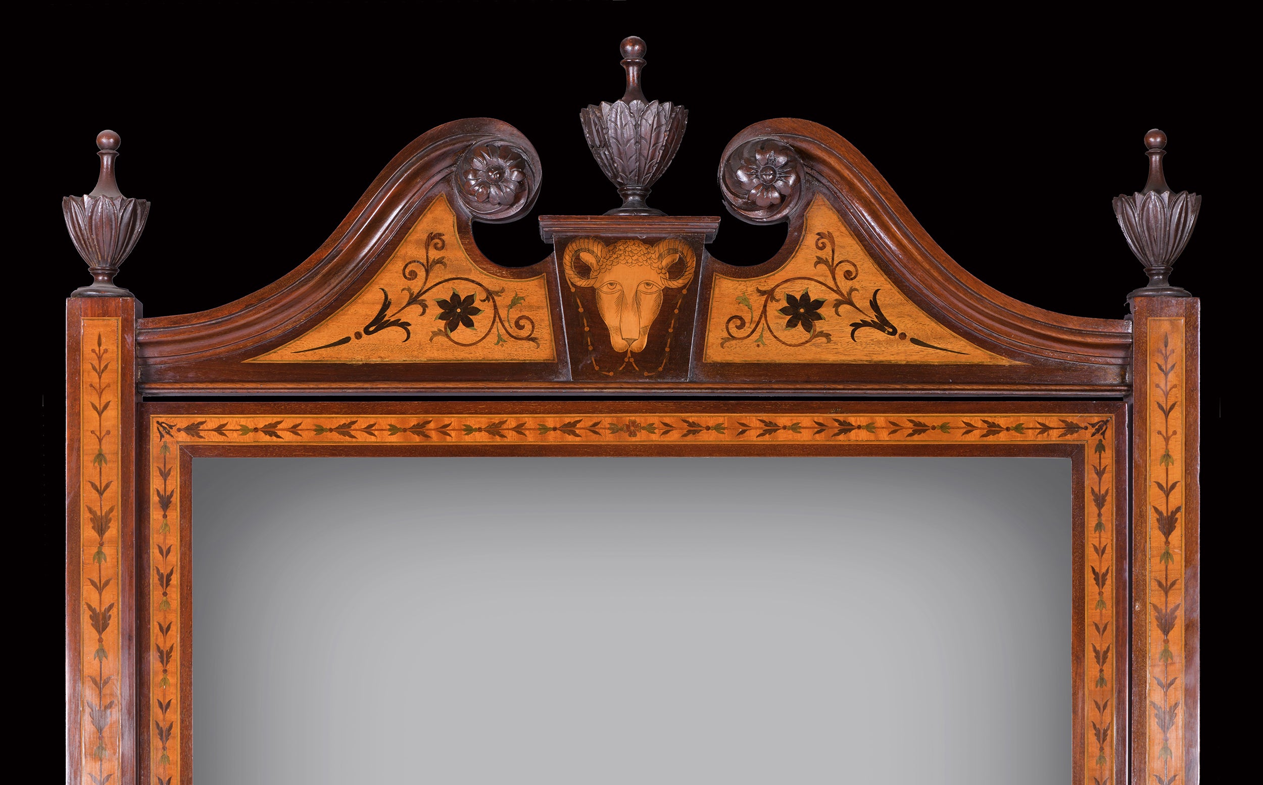 A STUNNING PAIR OF 19TH CENTURY CHEVAL MIRRORS IN THE MANNER OF WILLIAM MOORE - REF No. 6009