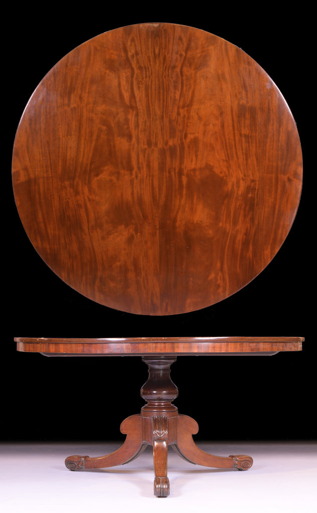 IRISH REGENCY 5ft CENTRE/DINING TABLE STAMPED STRAHAN - REF No. 7067 IRISH REGENCY 5ft CENTRE/DINING TABLE STAMPED STRAHAN - REF No. 7067