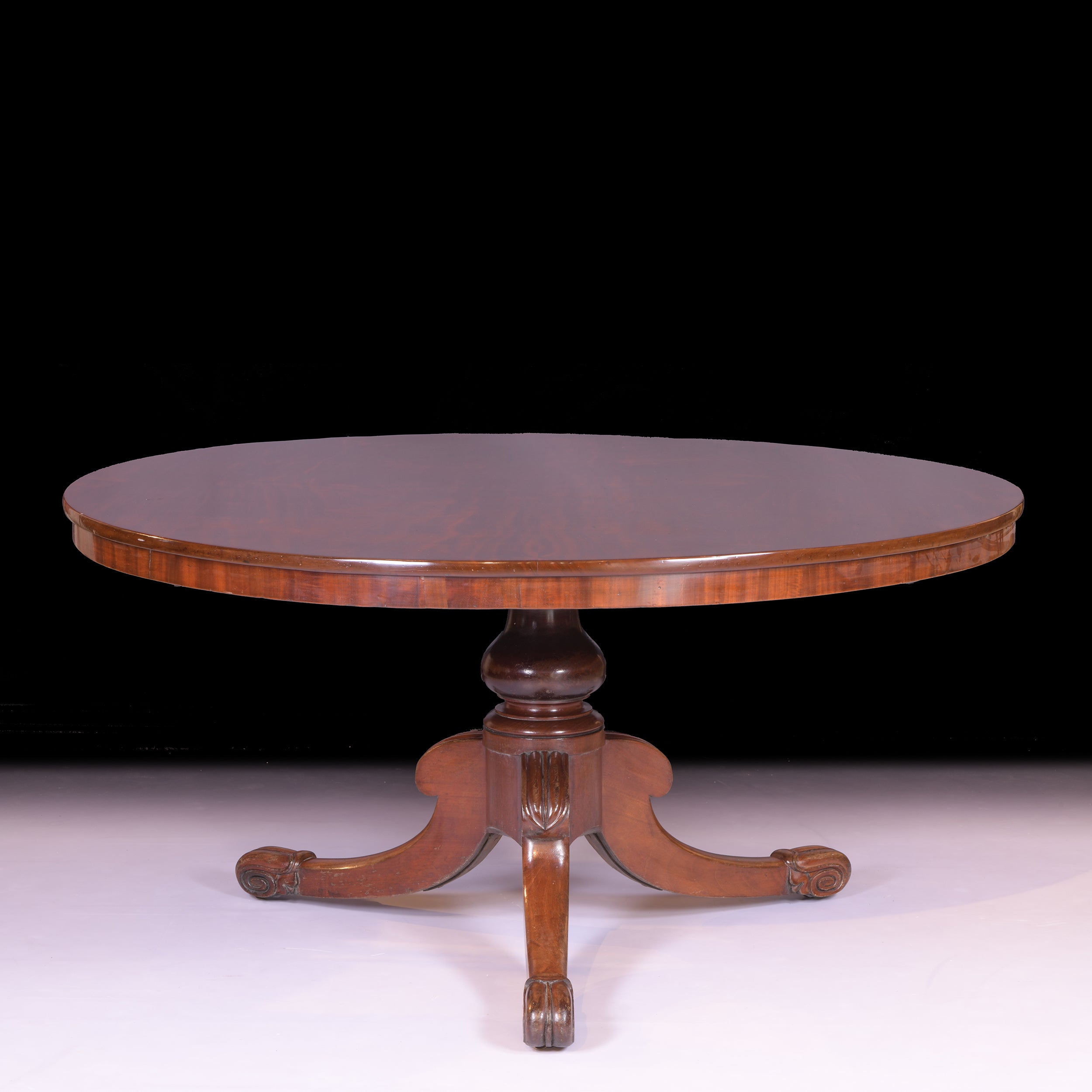 IRISH REGENCY 5ft CENTRE/DINING TABLE STAMPED STRAHAN - REF No. 7067