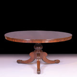 IRISH REGENCY 5ft CENTRE/DINING TABLE STAMPED STRAHAN - REF No. 7067