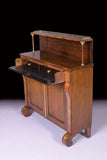 REGENCY ROSEWOOD & BRASS INLAID SECRETAIRE CHIFFONIER - REF No .4014