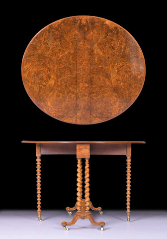 19TH CENTURY KIDNEY SHAPED TABLE - REF No. 9066