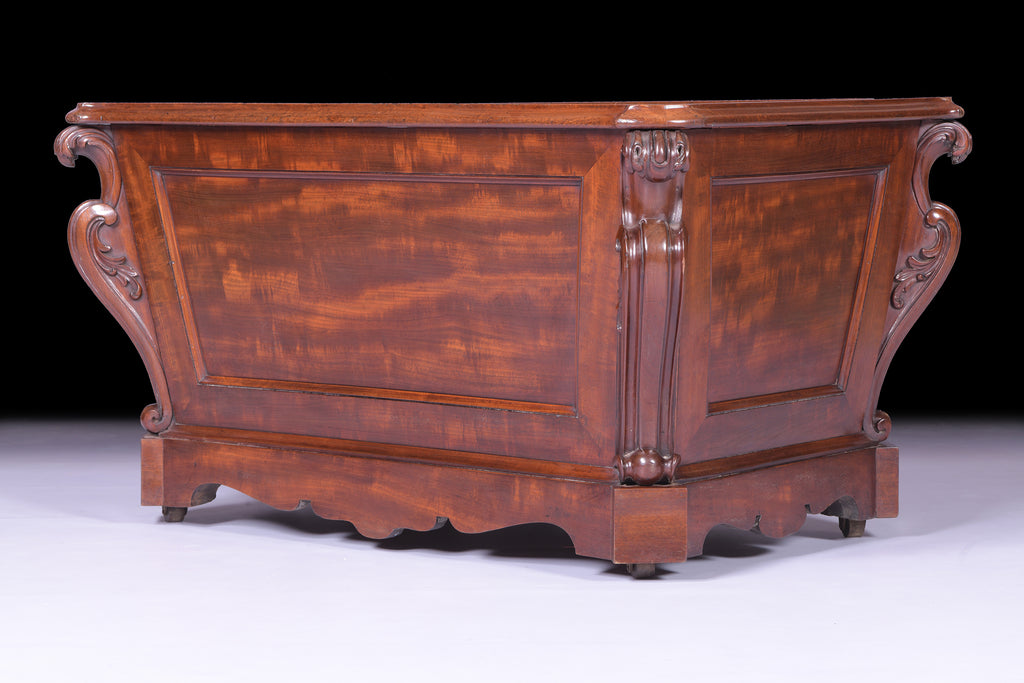 A GOOD GEORGE IV MAHOGANY WINE COOLER - REF No. 161