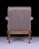 PAIR OF IRISH LIBRARY ARMCHAIRS - REF No. 8018