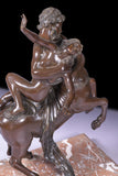 A FINE 19TH CENTURY BRONZE GROUP OF NESSUS ABDUCTING DEIANIRA - REF No.1052