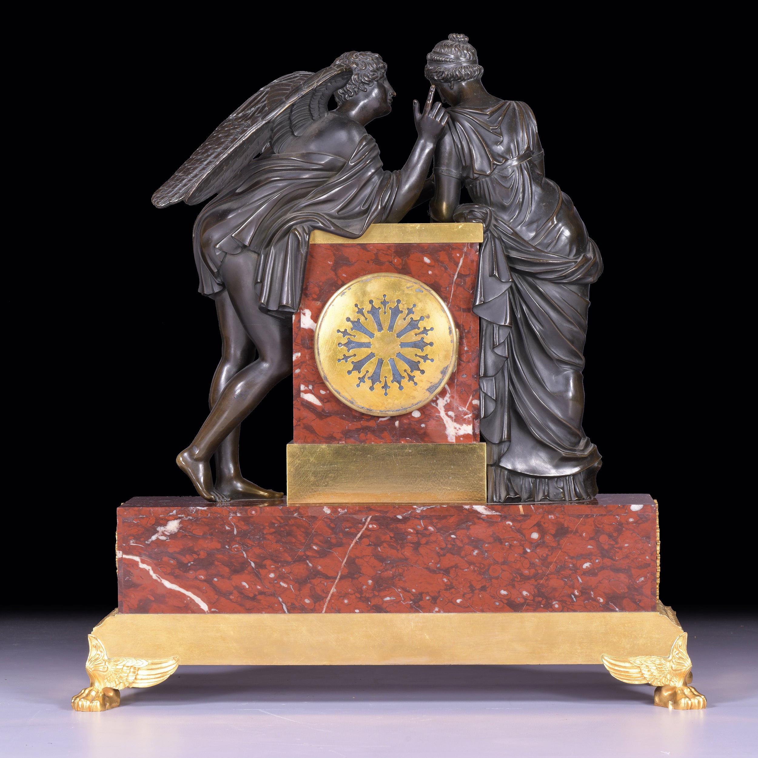 A MAGNIFICENT EARLY 19TH  CENTURY MANTLE CLOCK - REF No. 115