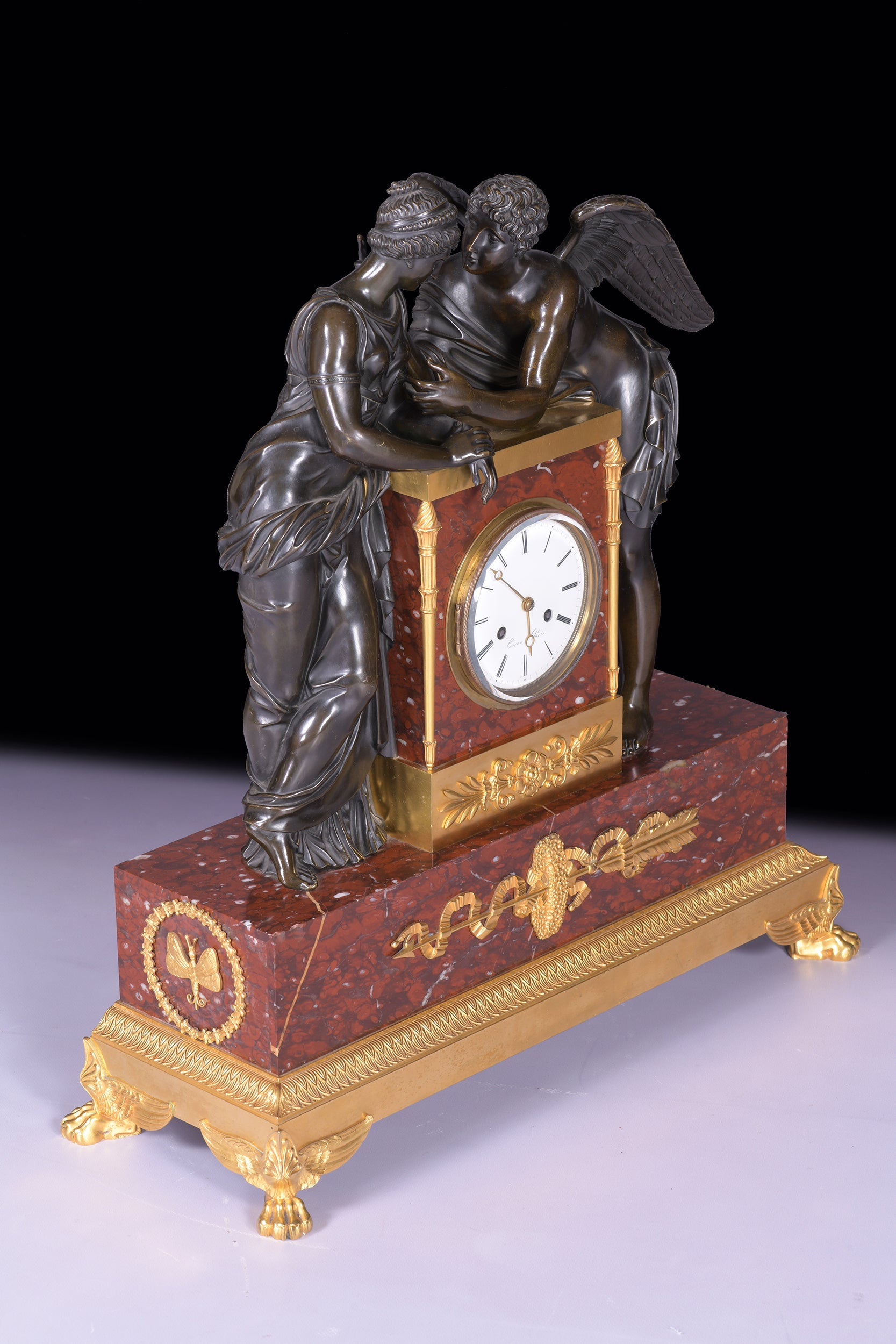 A MAGNIFICENT EARLY 19TH  CENTURY MANTLE CLOCK - REF No. 115