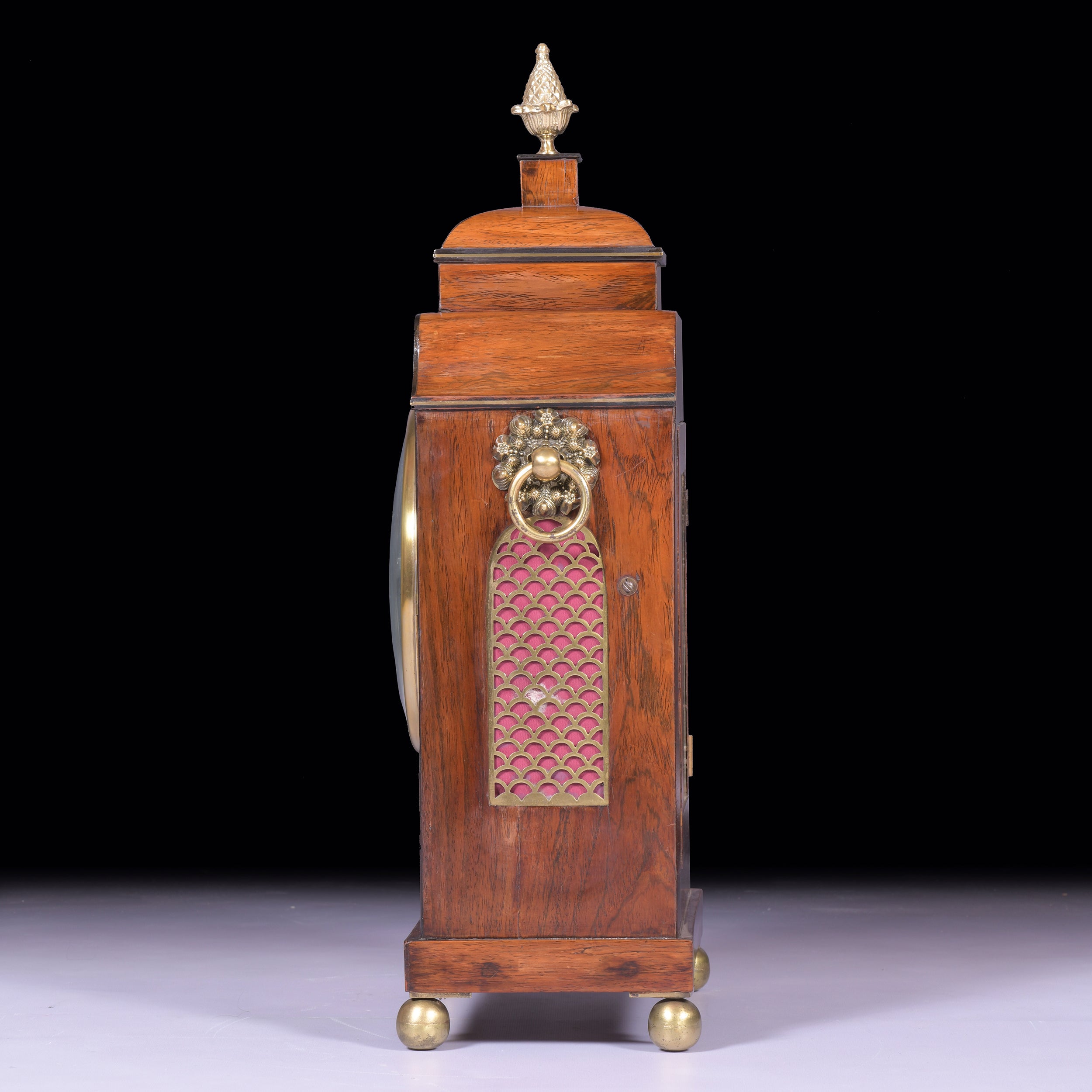 REGENCY BRACKETT CLOCK BY T. & I. OLLIVANT MANCHESTER - REF No. 124