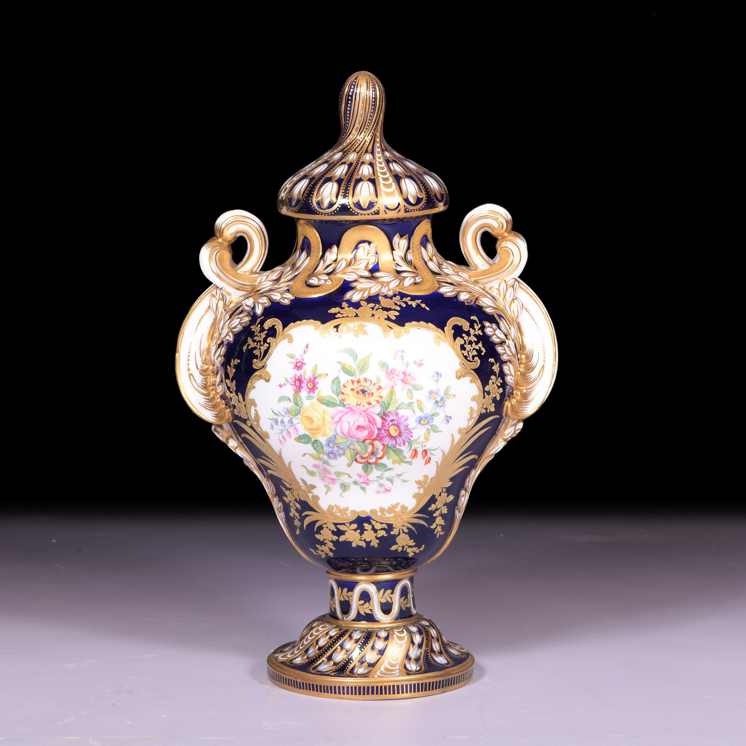 AN EXHIBITION MINTON VASE - REF No. 166