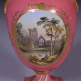 A FINE PAIR OF VASES BY COALPORT - REF No. 176