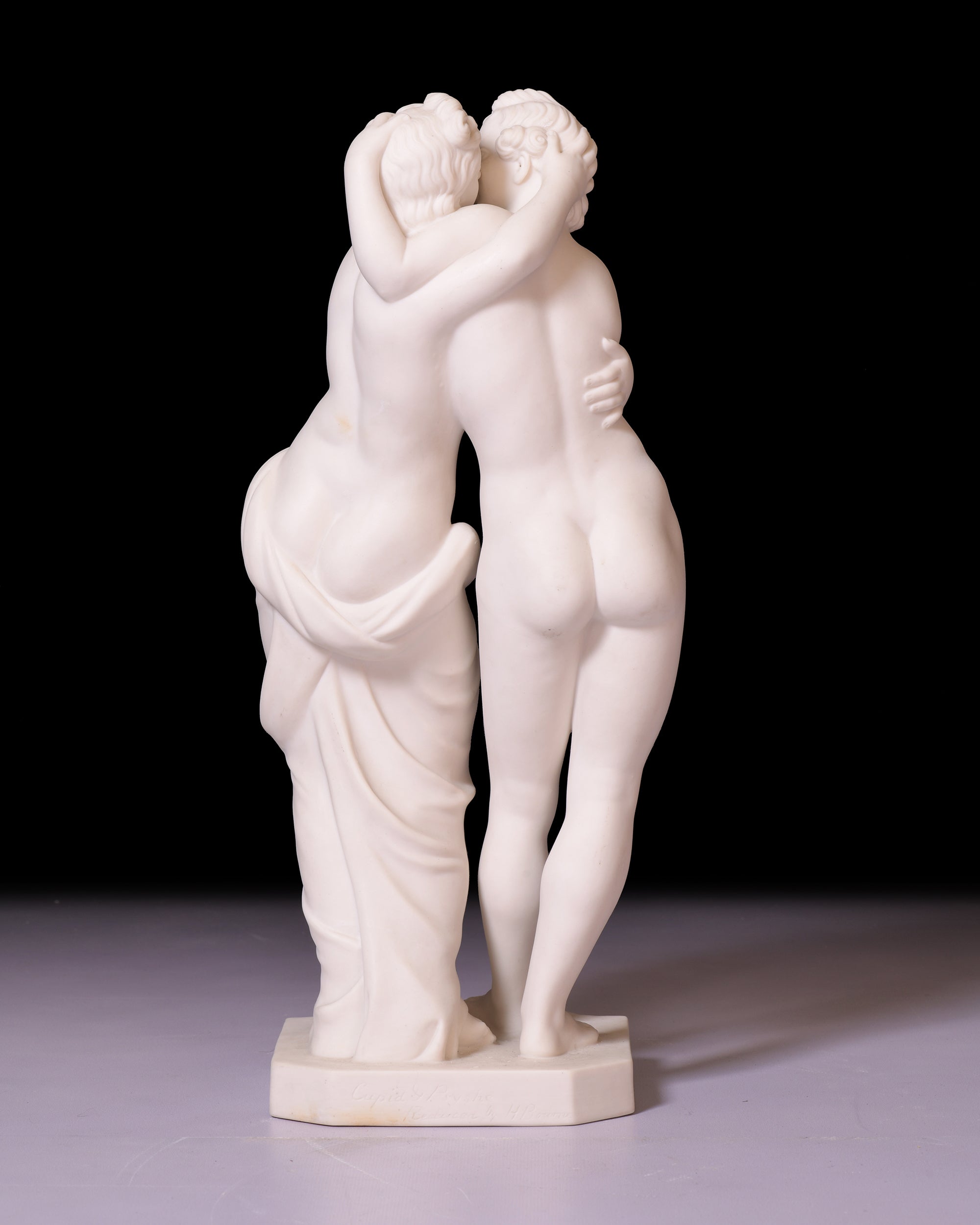 MINTON PARIAN GROUP OF CUPID & PSYCHE BY H. BOURNE - REF No. 182