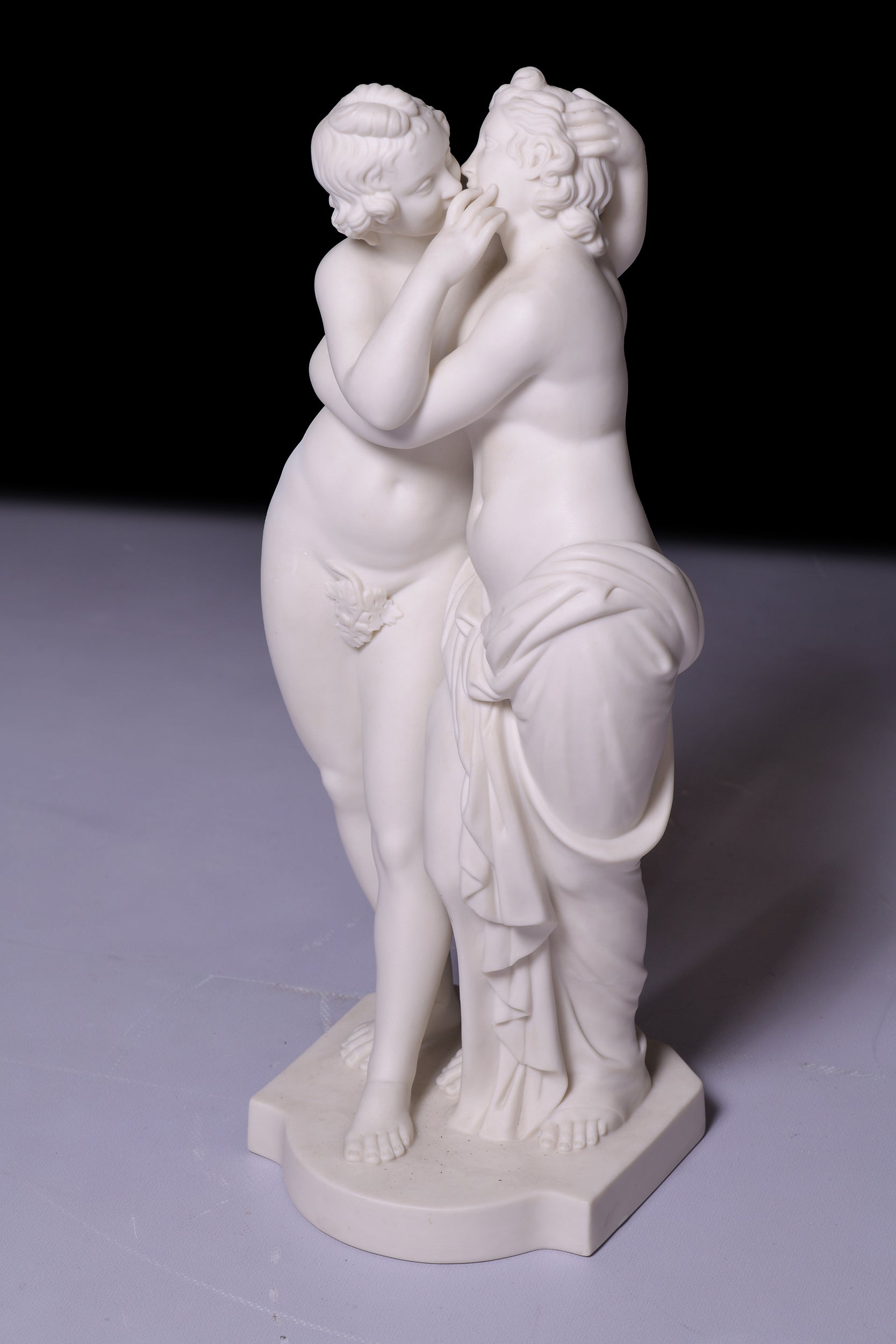 MINTON PARIAN GROUP OF CUPID & PSYCHE BY H. BOURNE - REF No. 182