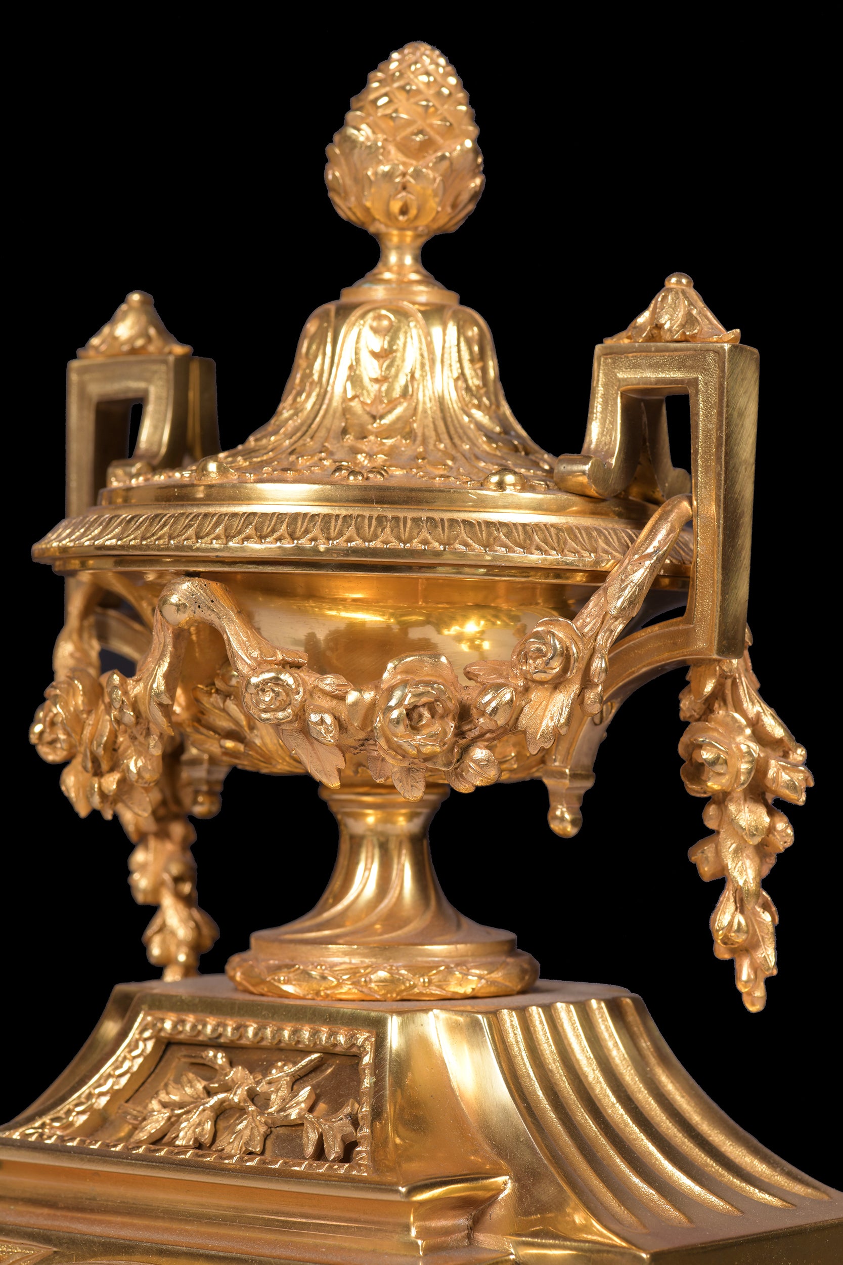 CLOCK GARNITURE BY DOMANGE ROLLIN - REF No. 119