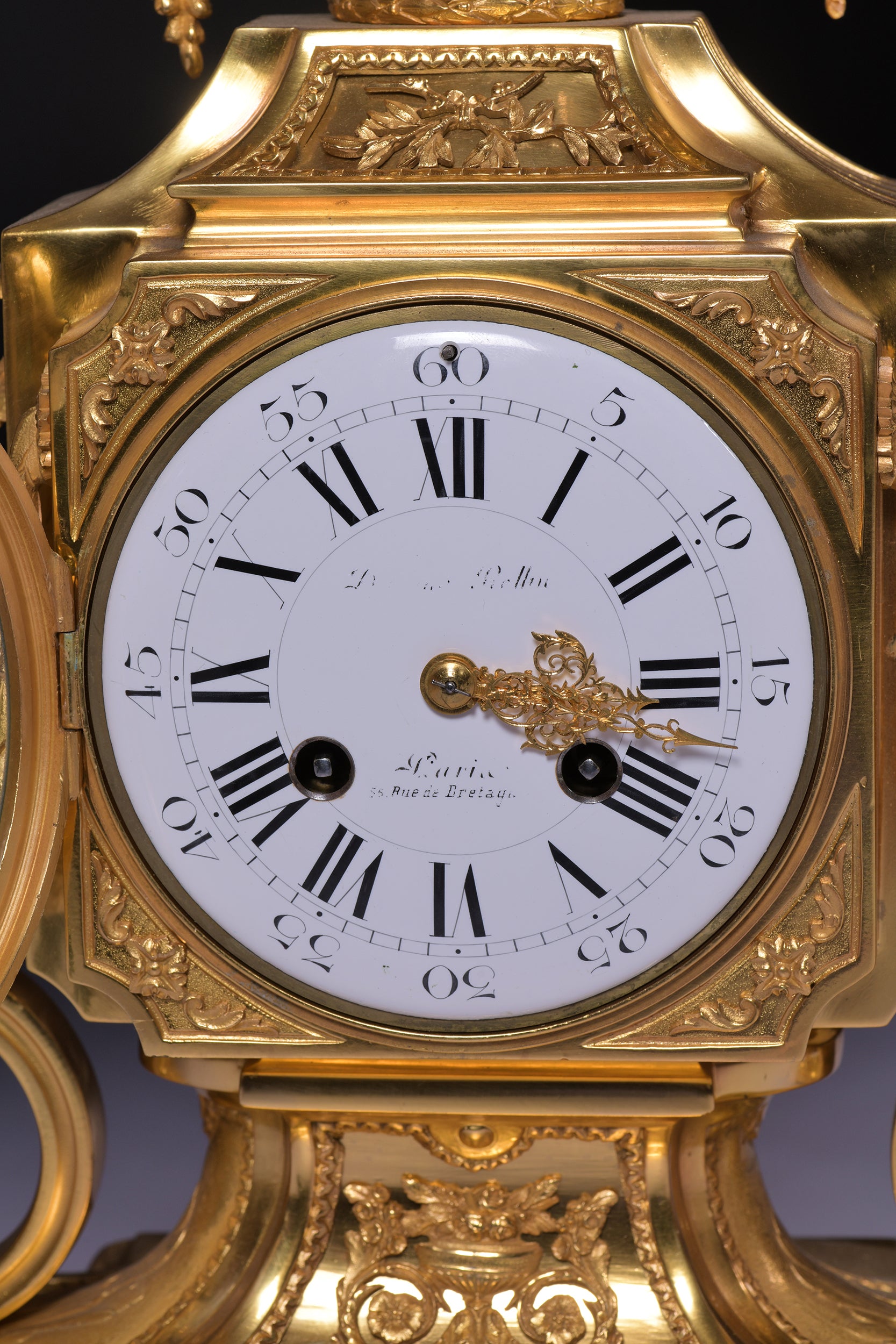 CLOCK GARNITURE BY DOMANGE ROLLIN - REF No. 119
