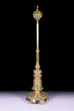 A STUNNING 19TH CENTURY BRASS STANDARD LAMP - REF No. 1010