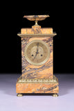 REGENCY SIENNA MARBLE MANTLE CLOCK- REF No. 117