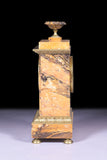 REGENCY SIENNA MARBLE MANTLE CLOCK- REF No. 117